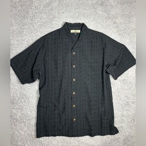 Tommy Bahama Black Casual Button Down Shirt